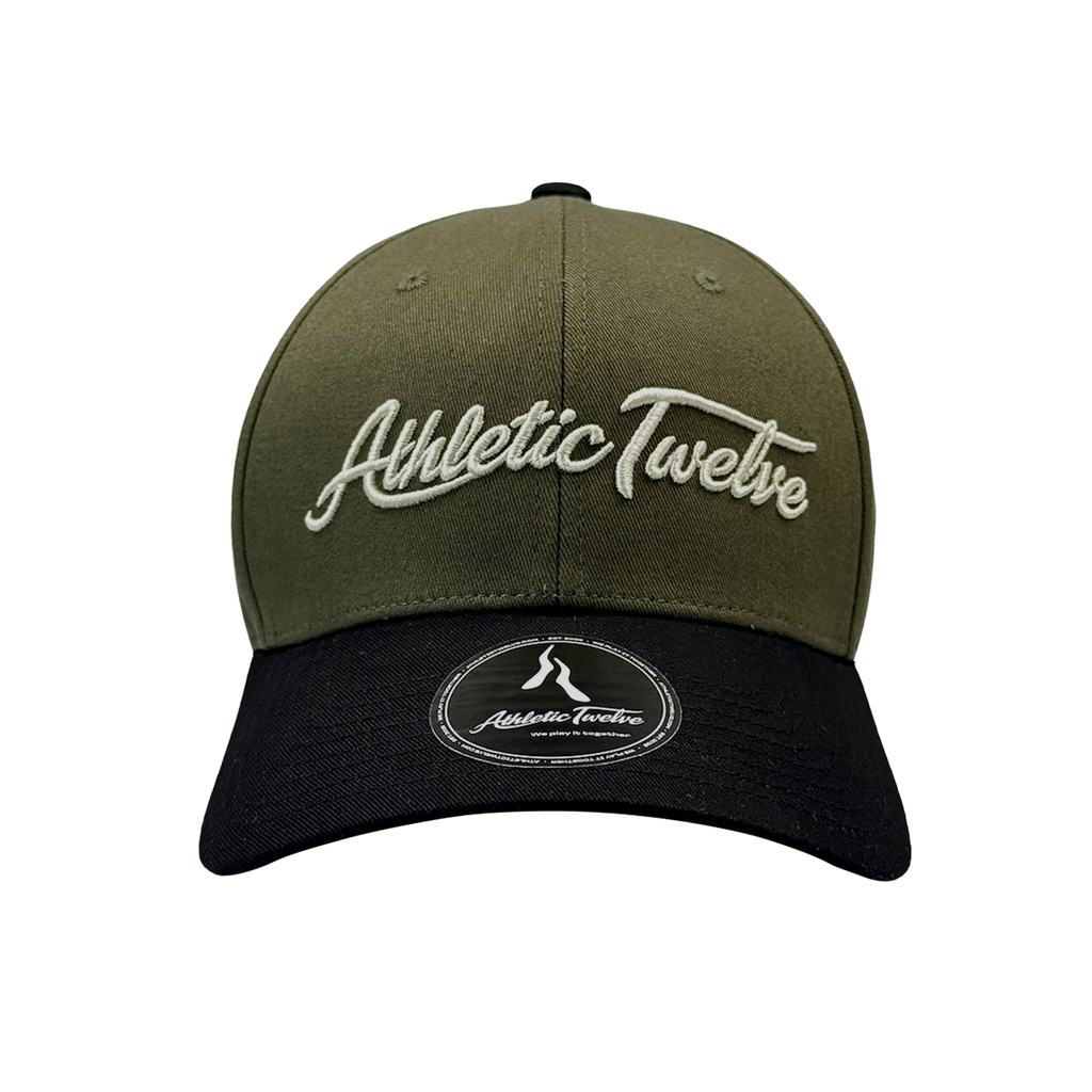 Athletic Twelve baseball cap · Green & Black