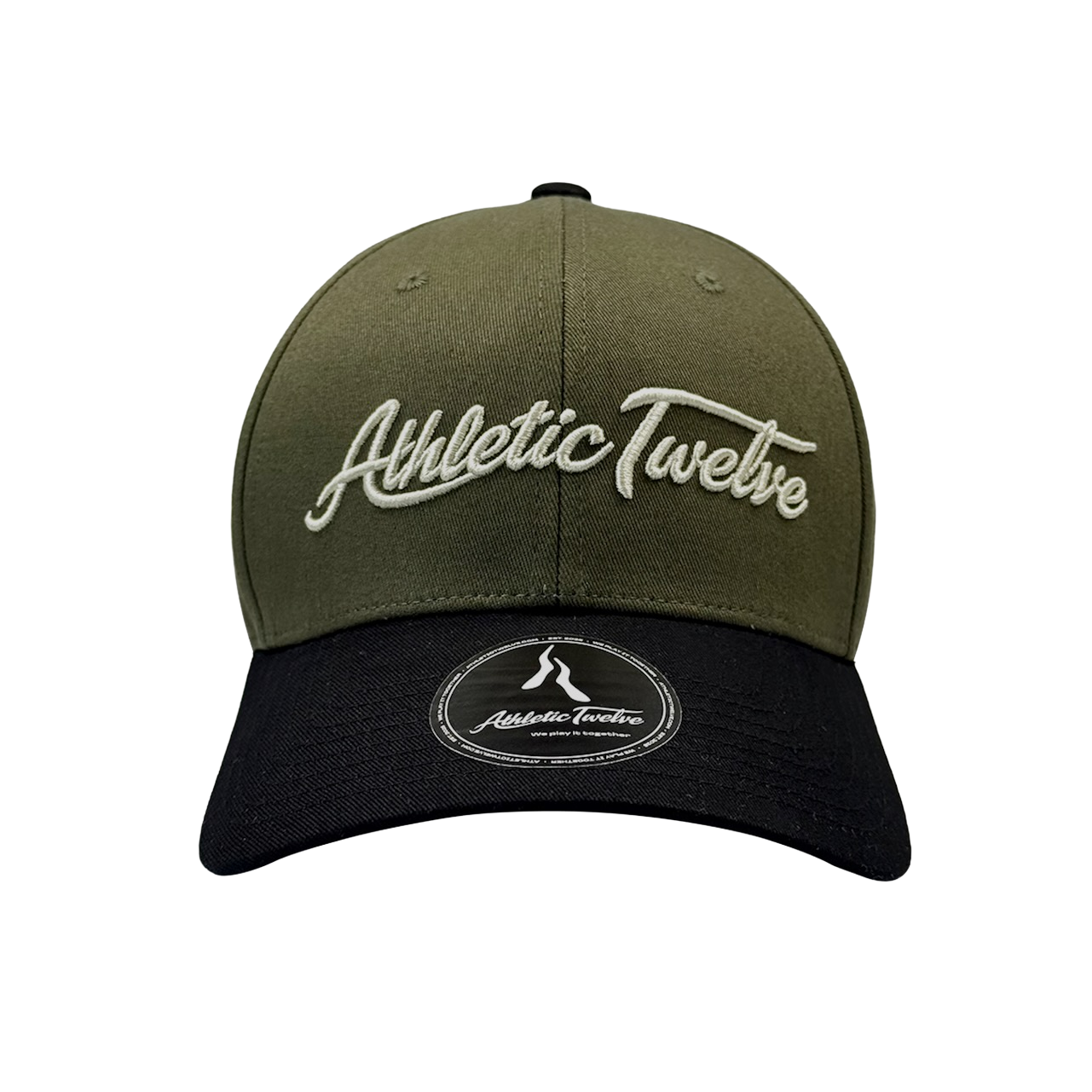 Athletic Twelve baseball cap · Green & Black