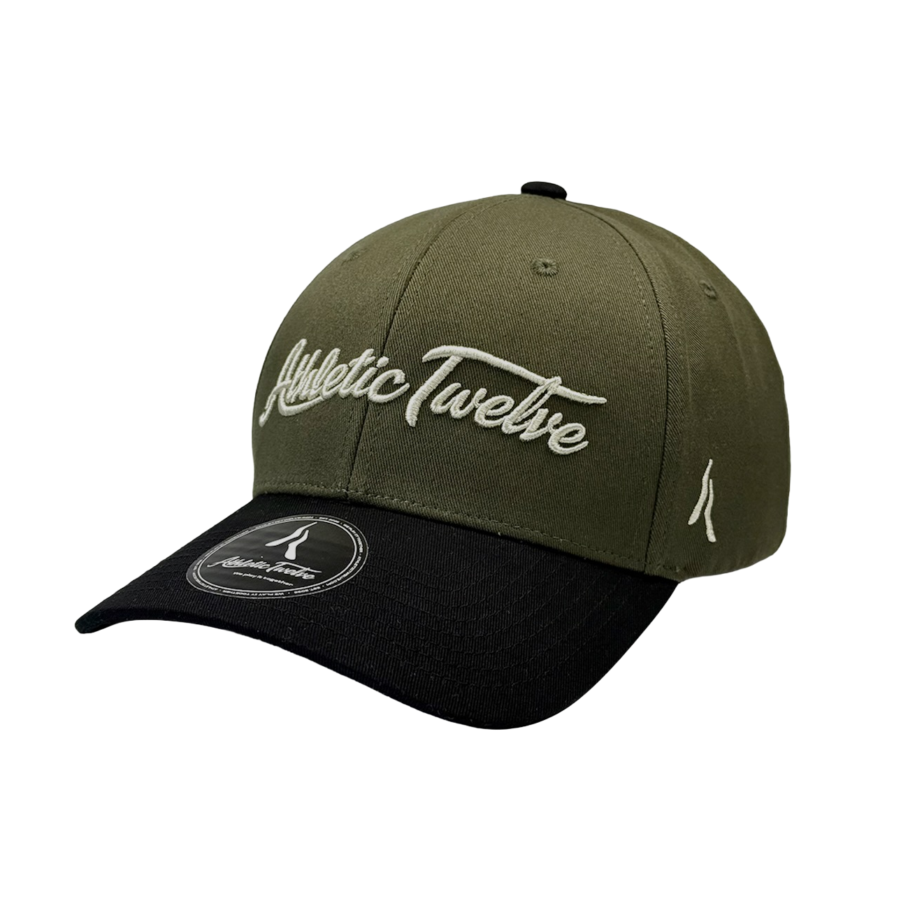 Athletic Twelve baseball cap · Green & Black
