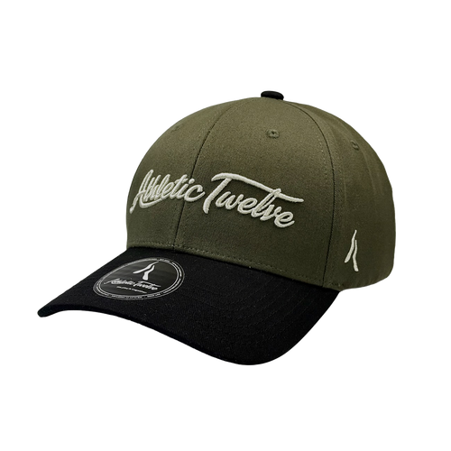 Athletic Twelve baseball cap · Green & Black
