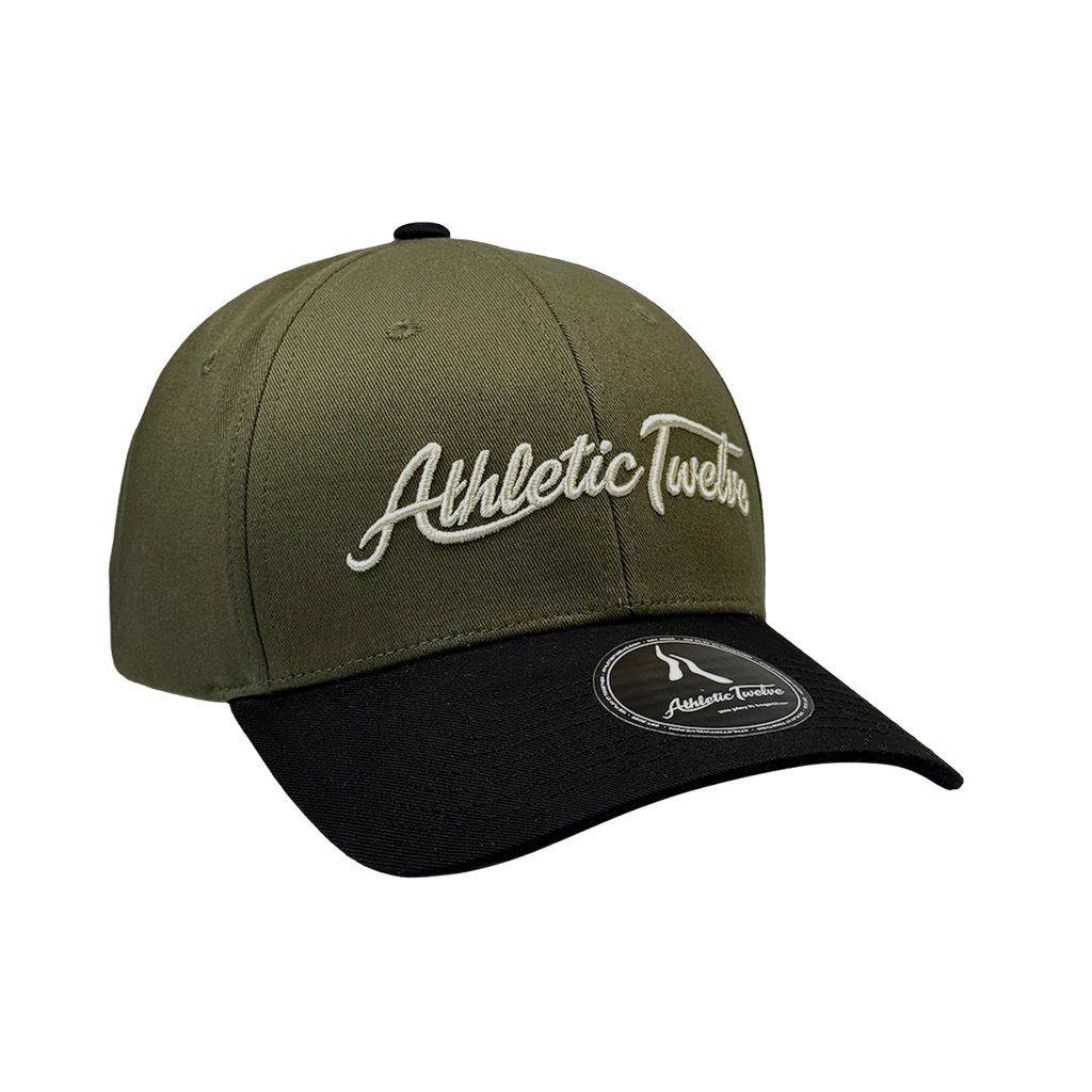 Athletic Twelve baseball cap · Green & Black