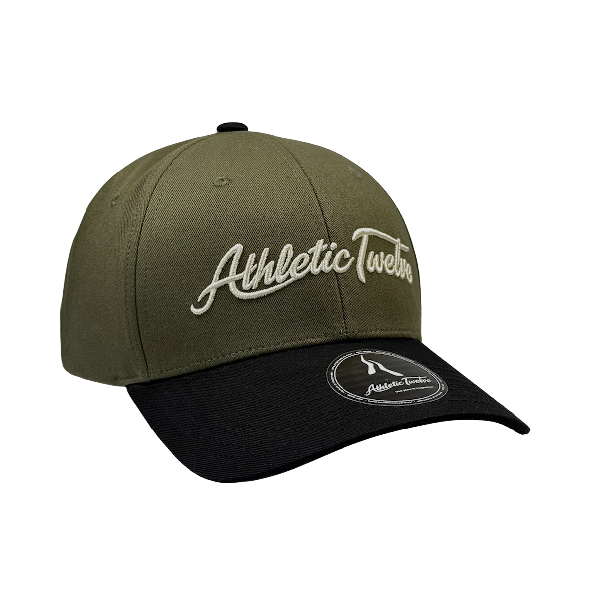 Athletic Twelve baseball cap · Green & Black