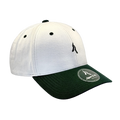 Athletic Twelve baseball cap · Off-white & green