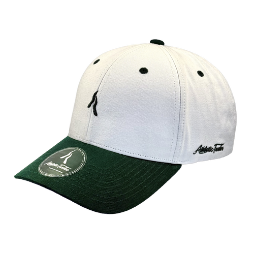 Athletic Twelve baseball cap · Off-white & green