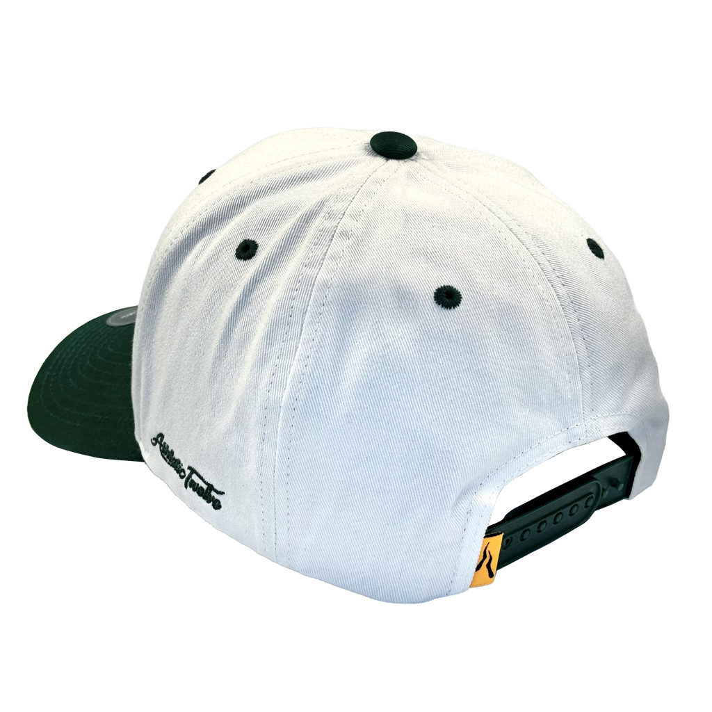 Athletic Twelve baseball cap · Off-white & green