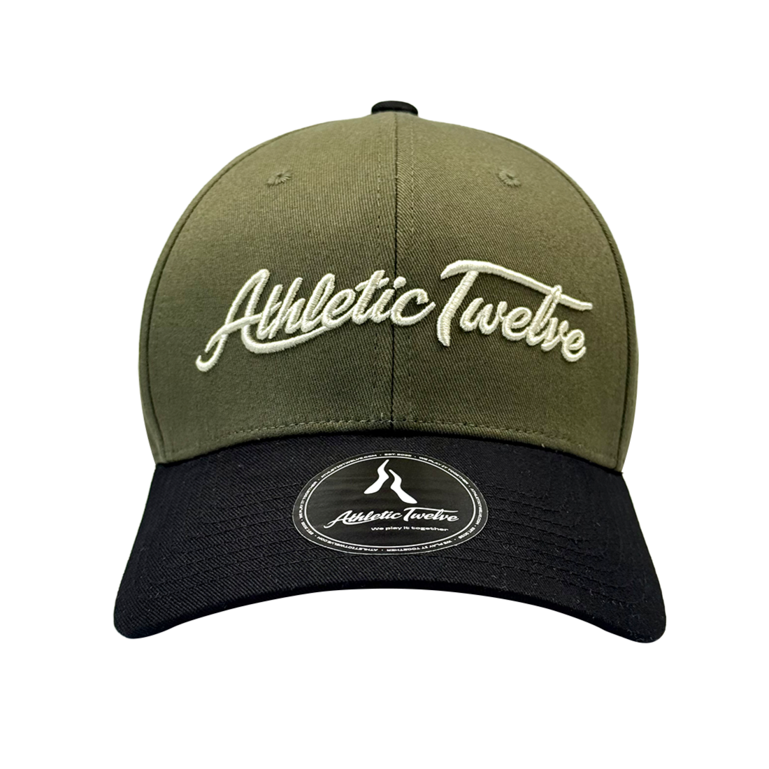 Athletic Twelve baseball cap · Green & black