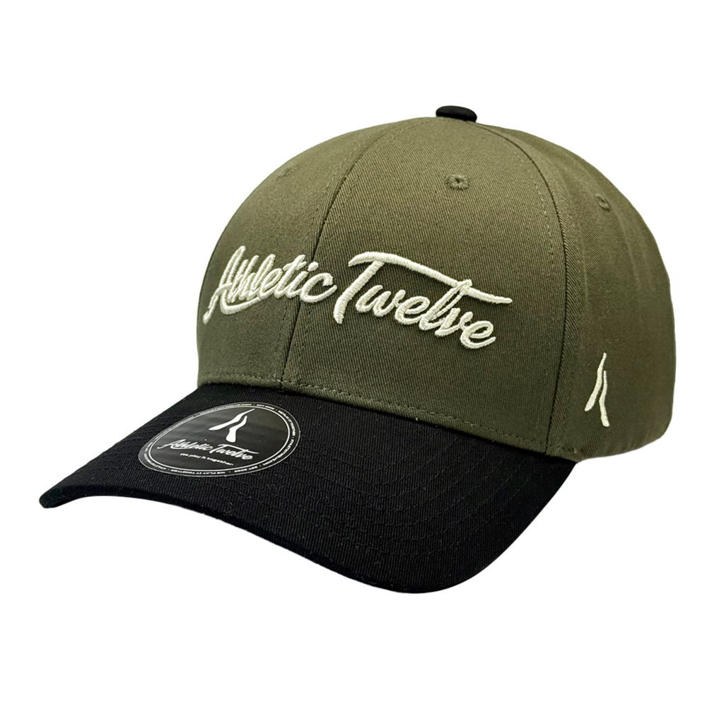 Athletic Twelve baseball cap · Green & black