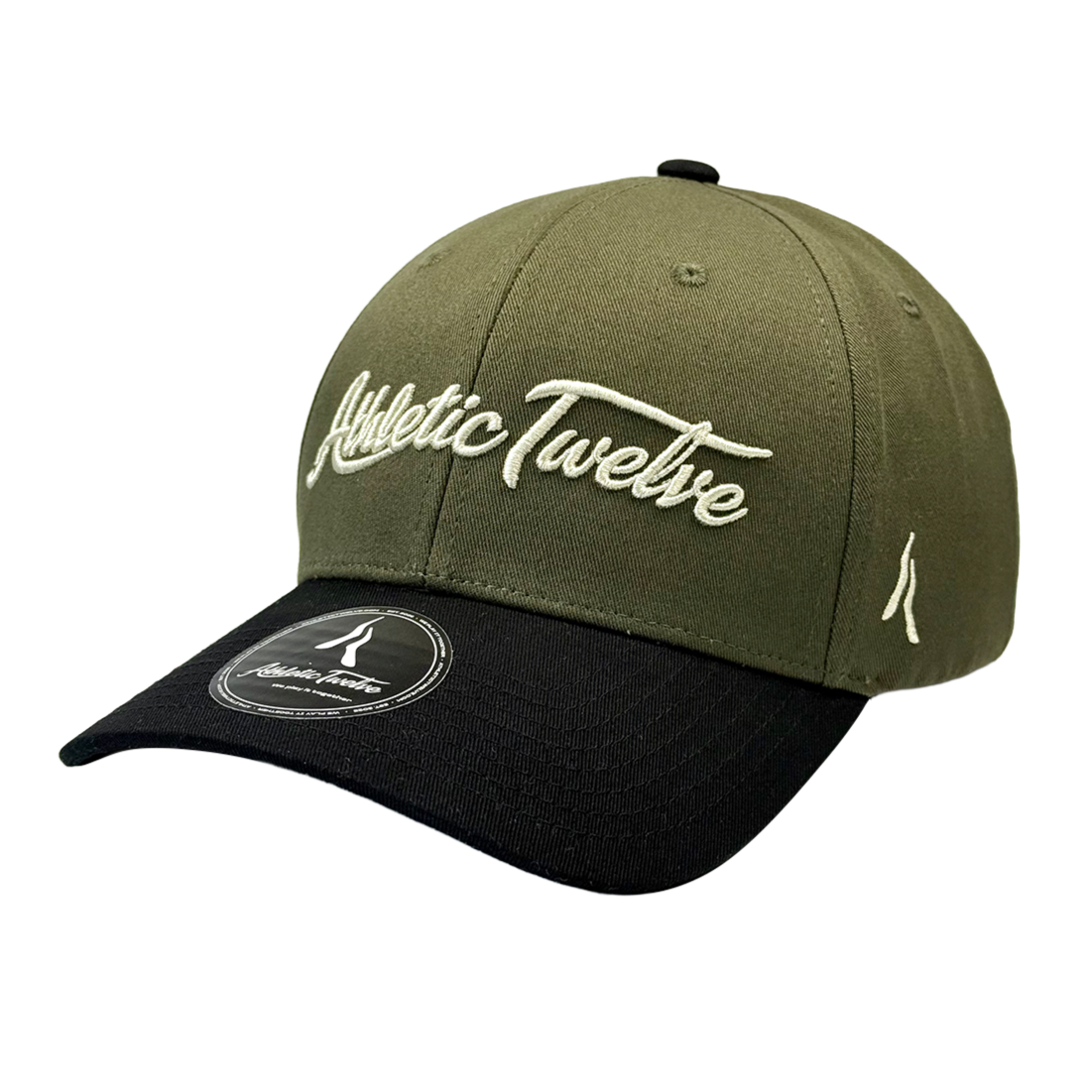Athletic Twelve baseball cap · Green & black