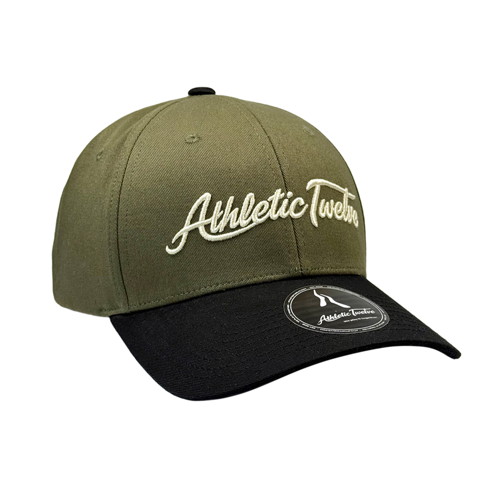 Athletic Twelve baseball cap · Green & black