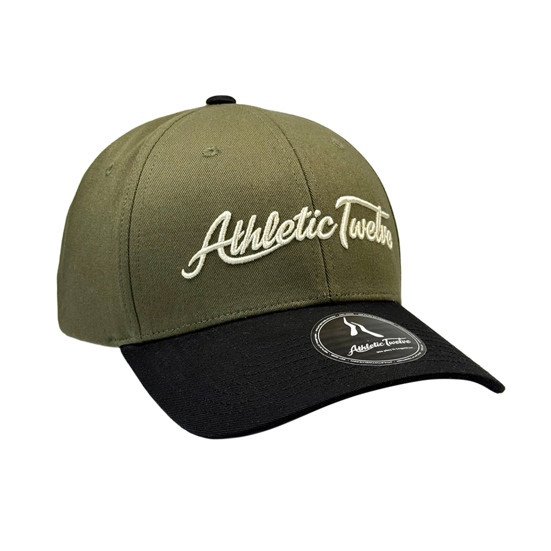 Athletic Twelve baseball cap · Green & black