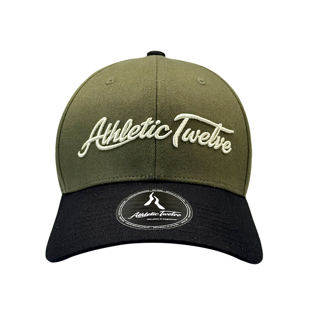 Athletic Twelve baseball cap · Green & black