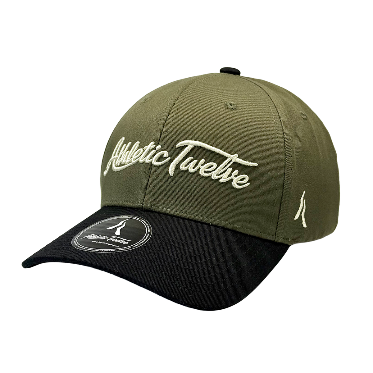 Athletic Twelve baseball cap · Green & black