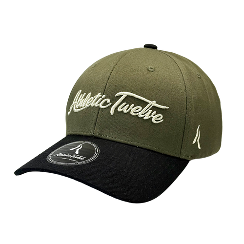 Athletic Twelve baseball cap · Green & black