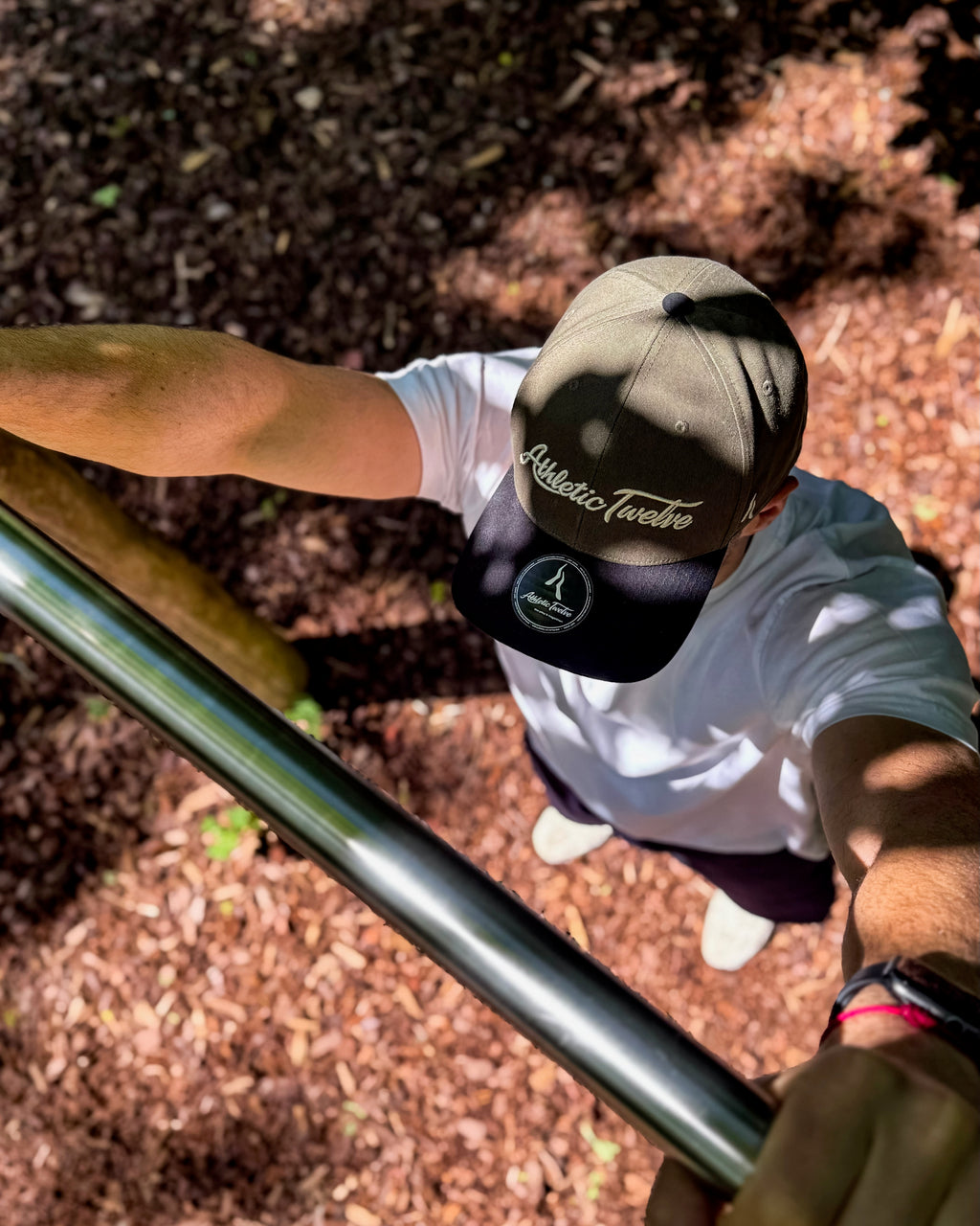 Athletic Twelve baseball cap · Green & Black
