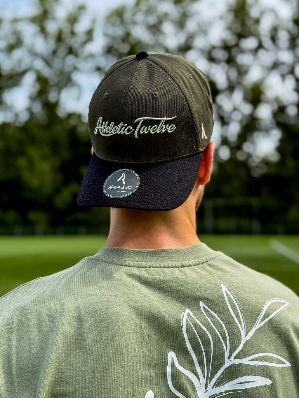 Athletic Twelve baseball cap · Green & Black