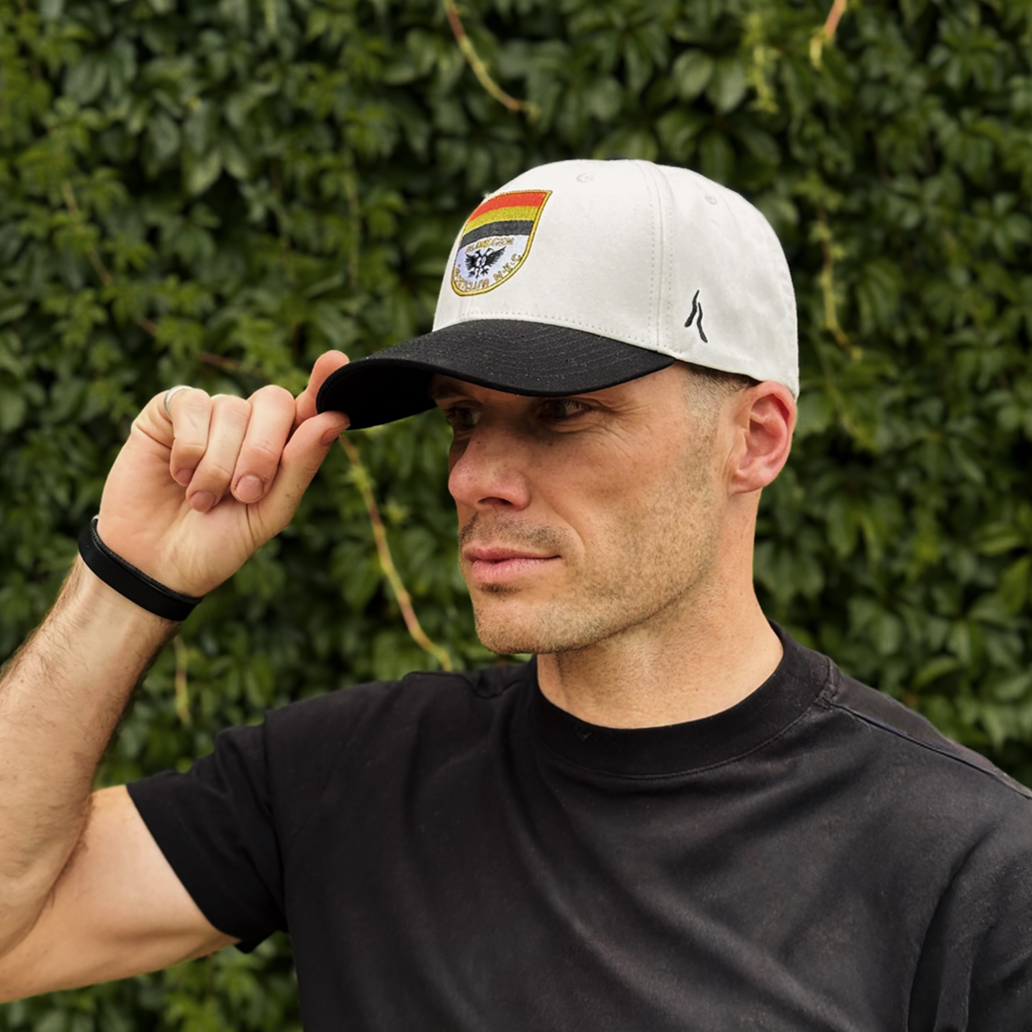 NEC baseball cap · Off-white & black