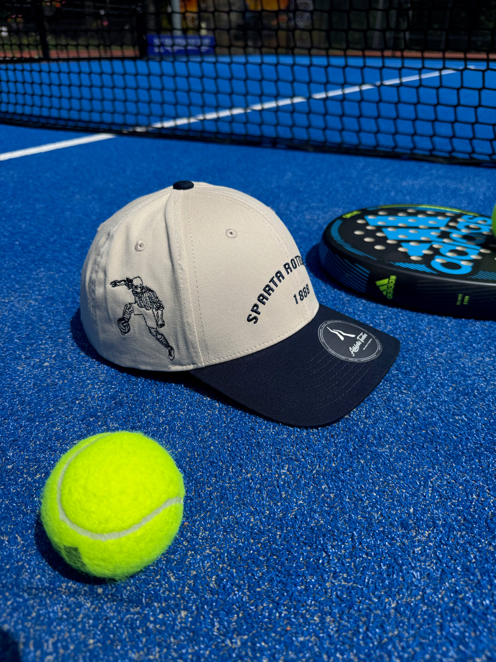 Sparta Rotterdam x Athletic Twelve baseball cap · Cream & navy