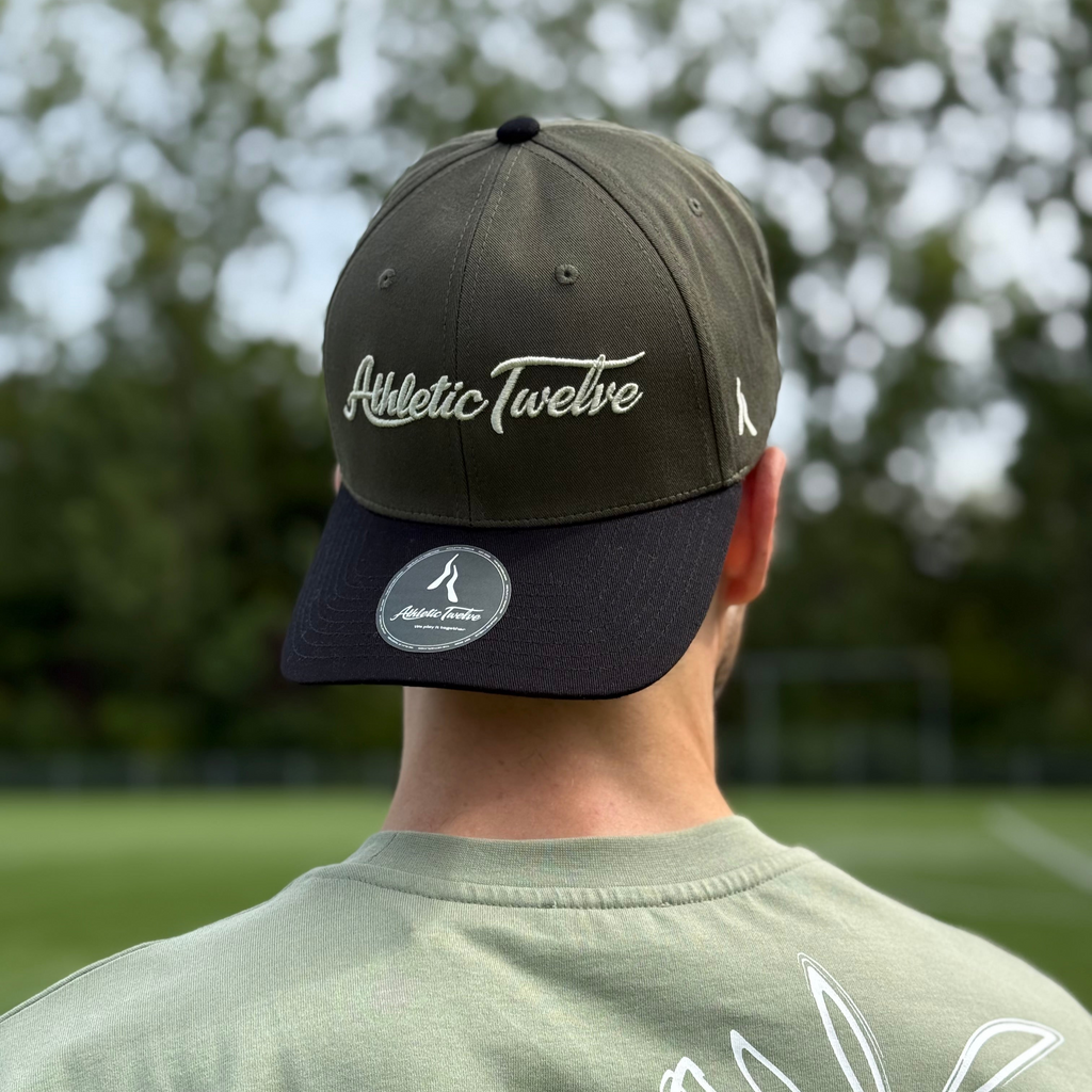 Athletic Twelve baseball cap · Green & black