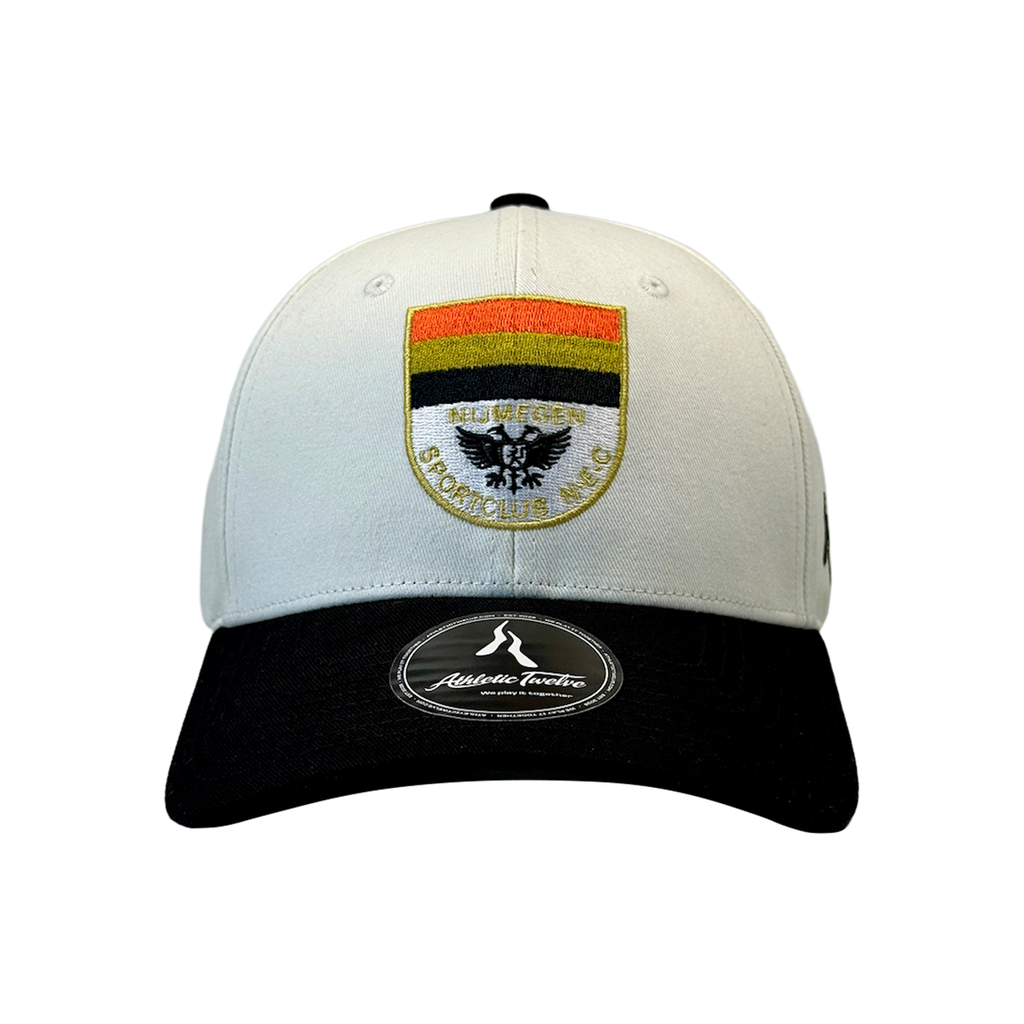 N.E.C. Nijmegen x Athletic Twelve baseball cap · Off-white & black