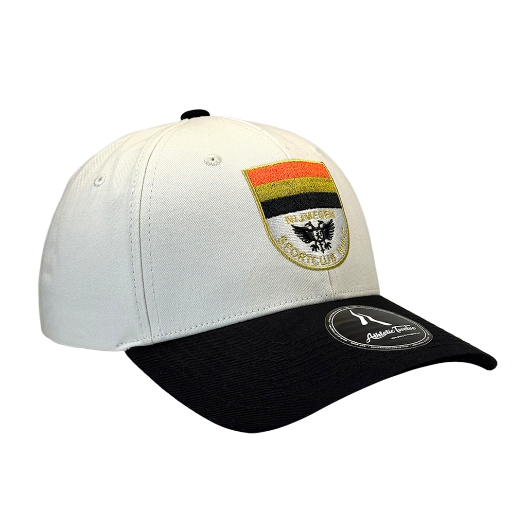 N.E.C. Nijmegen x Athletic Twelve baseball cap · Off-white & black