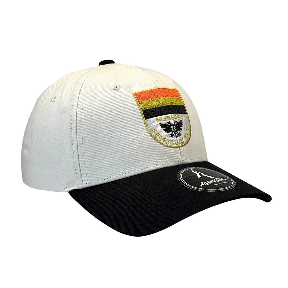 N.E.C. Nijmegen x Athletic Twelve baseball cap · Off-white & black