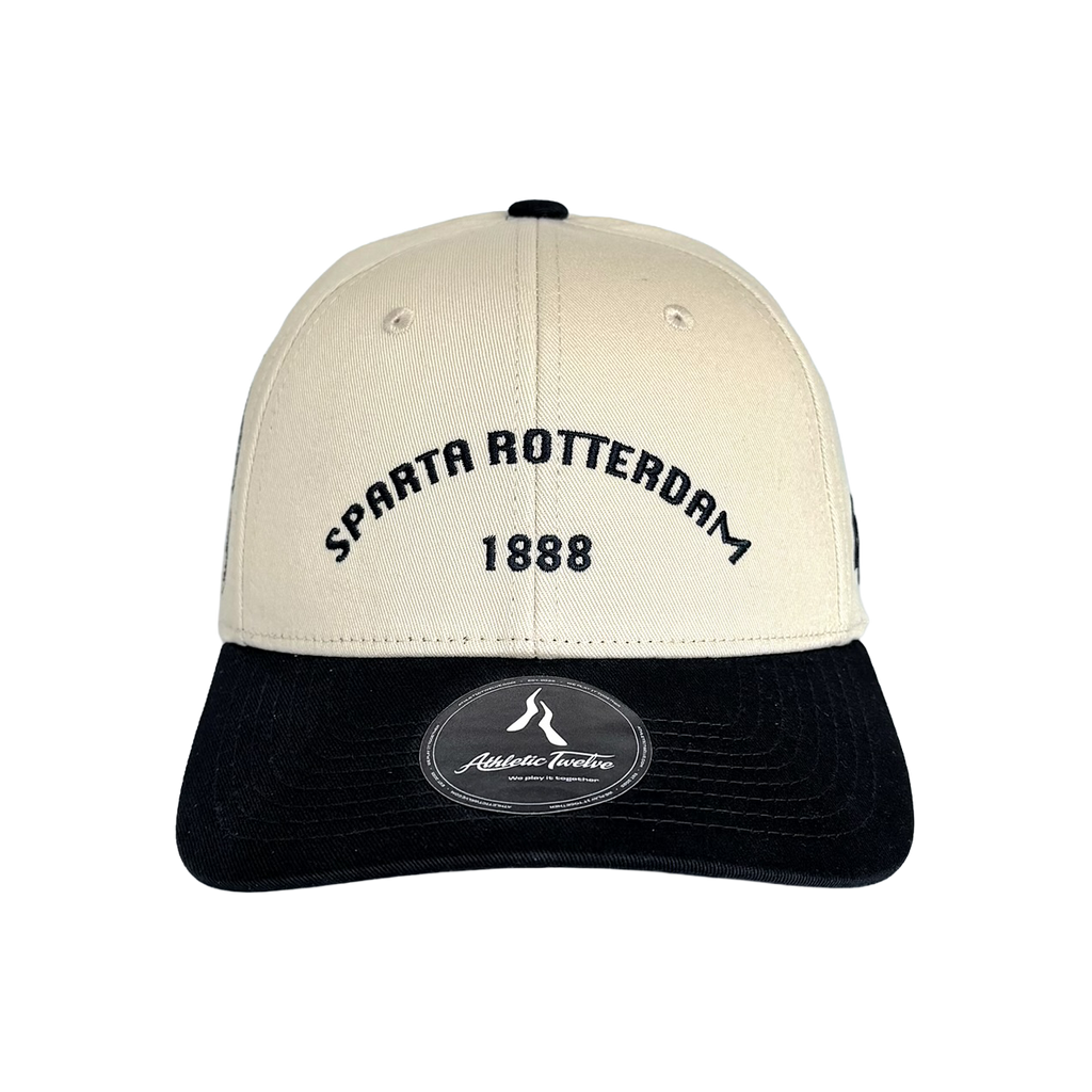 Sparta Rotterdam x Athletic Twelve baseball cap · Cream & navy