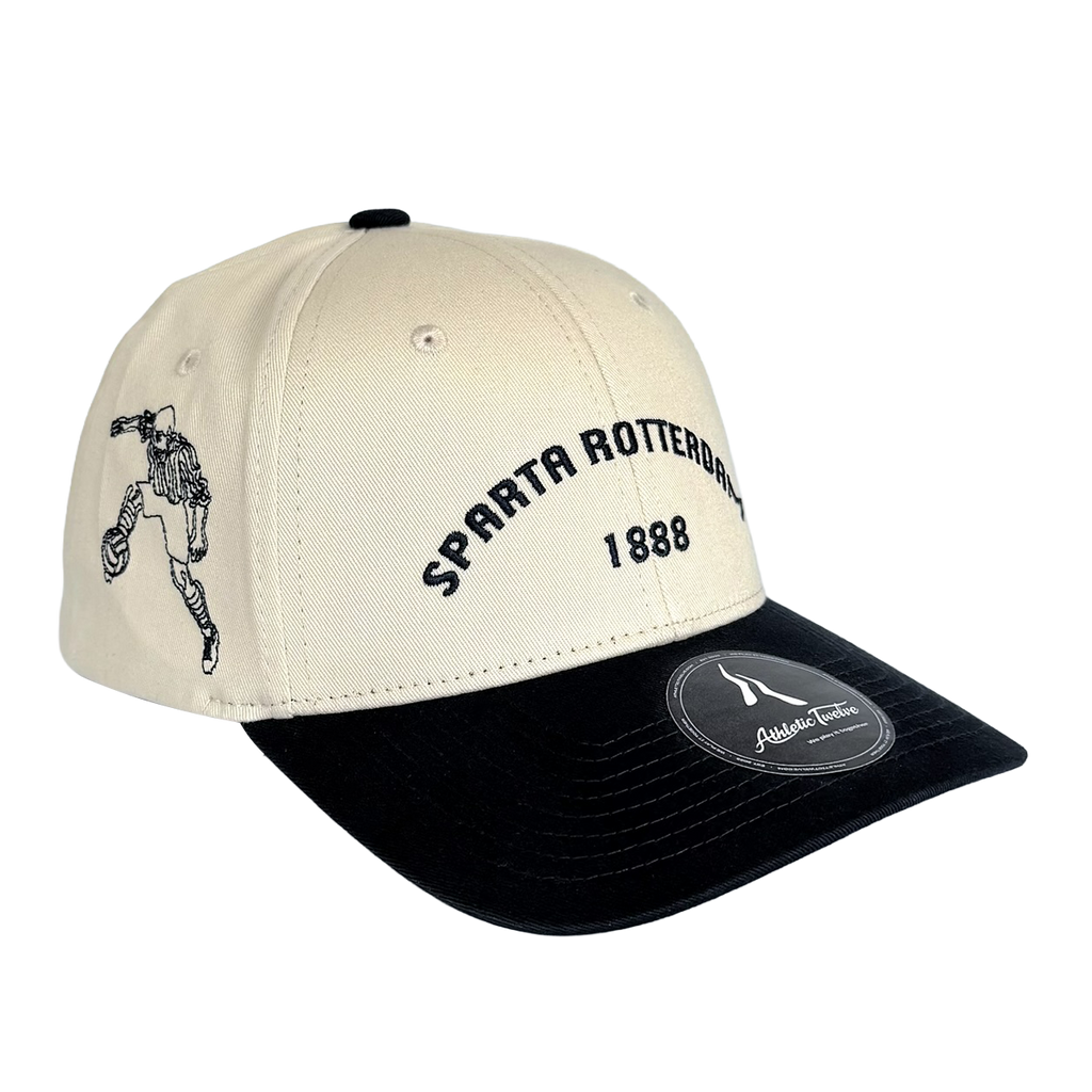 Sparta Rotterdam x Athletic Twelve baseball cap · Cream & navy
