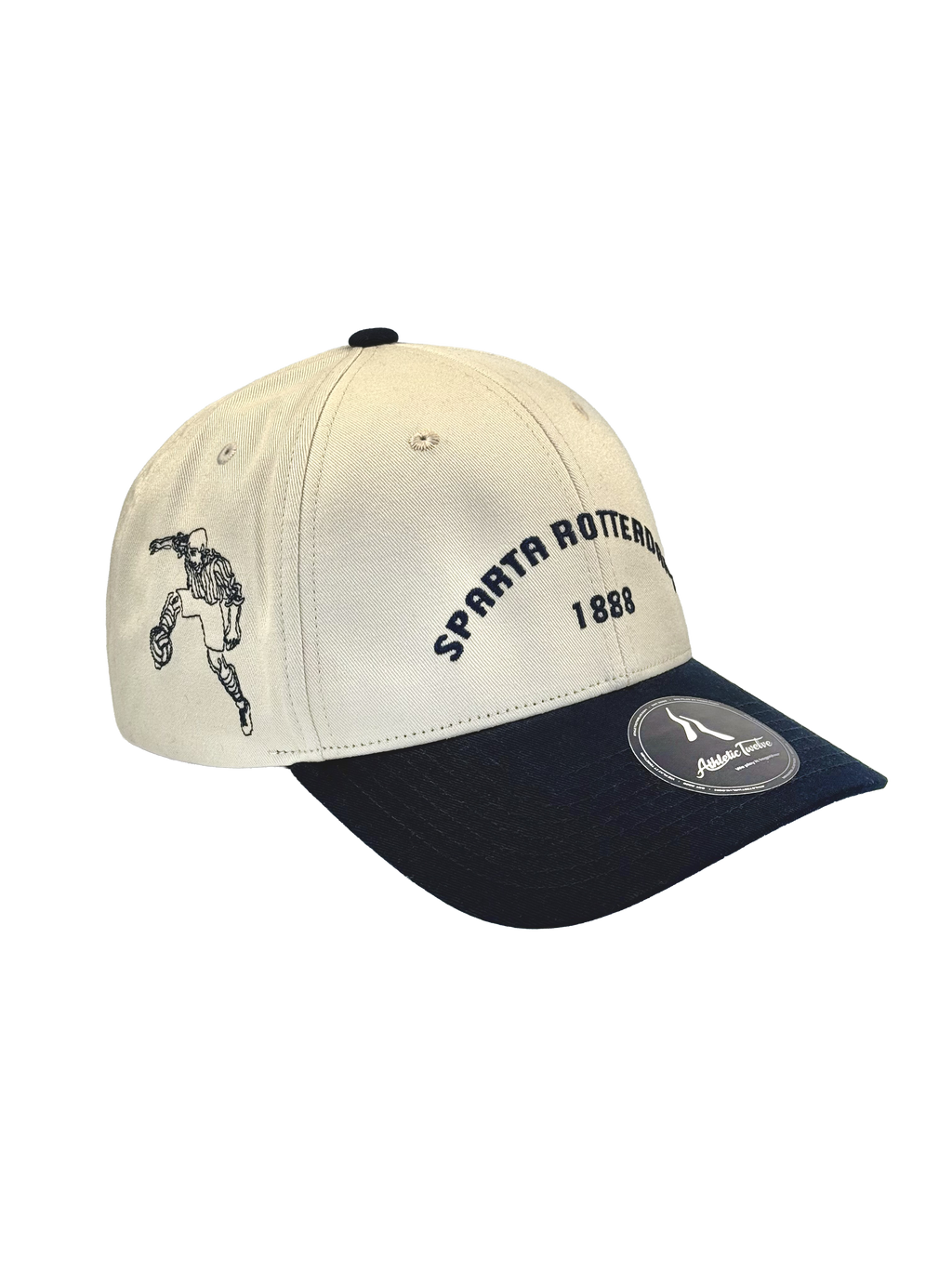 Coming soon · Sparta Rotterdam x Athletic Twelve baseball cap · Cream & navy
