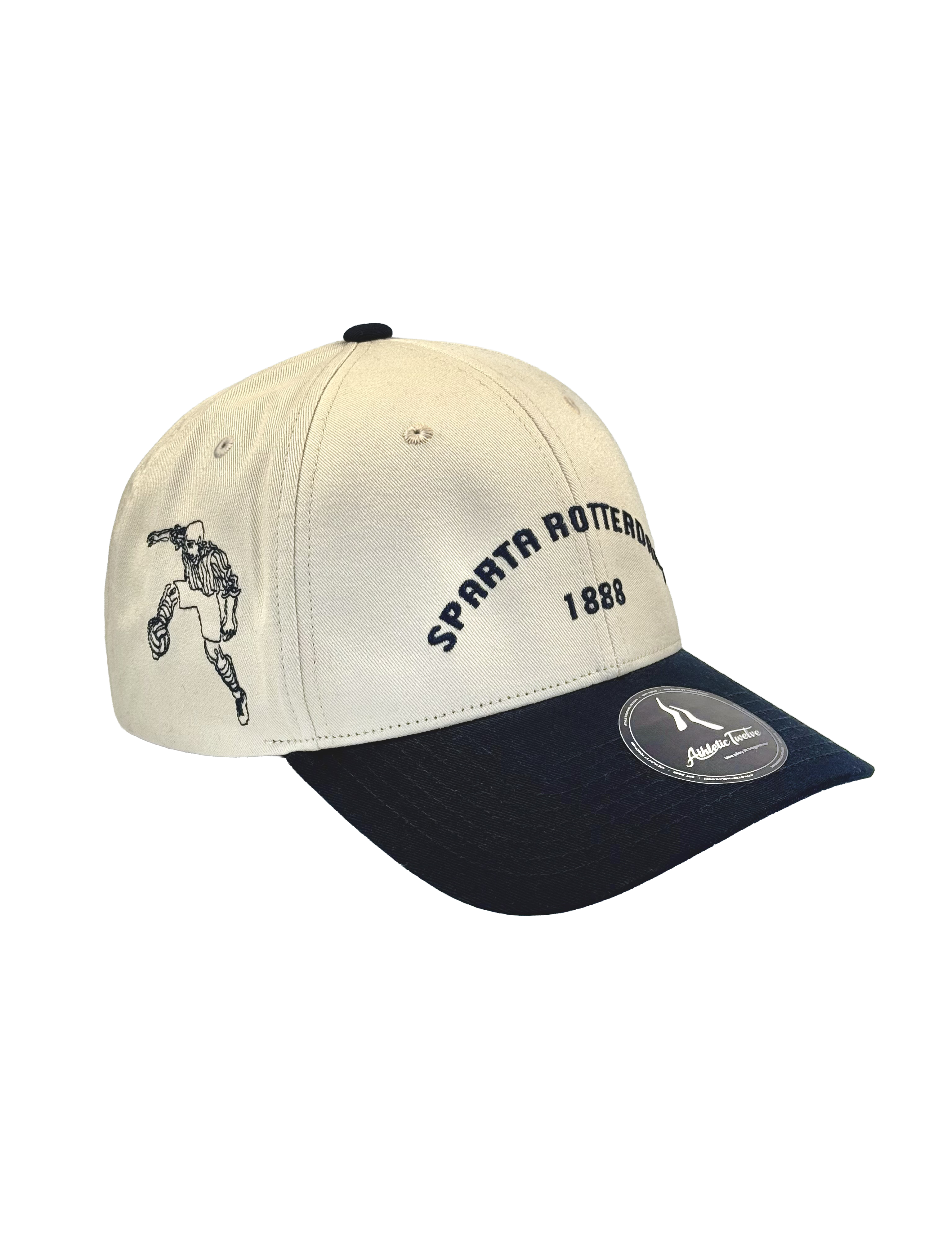 Coming soon · Sparta Rotterdam x Athletic Twelve baseball cap · Cream & navy