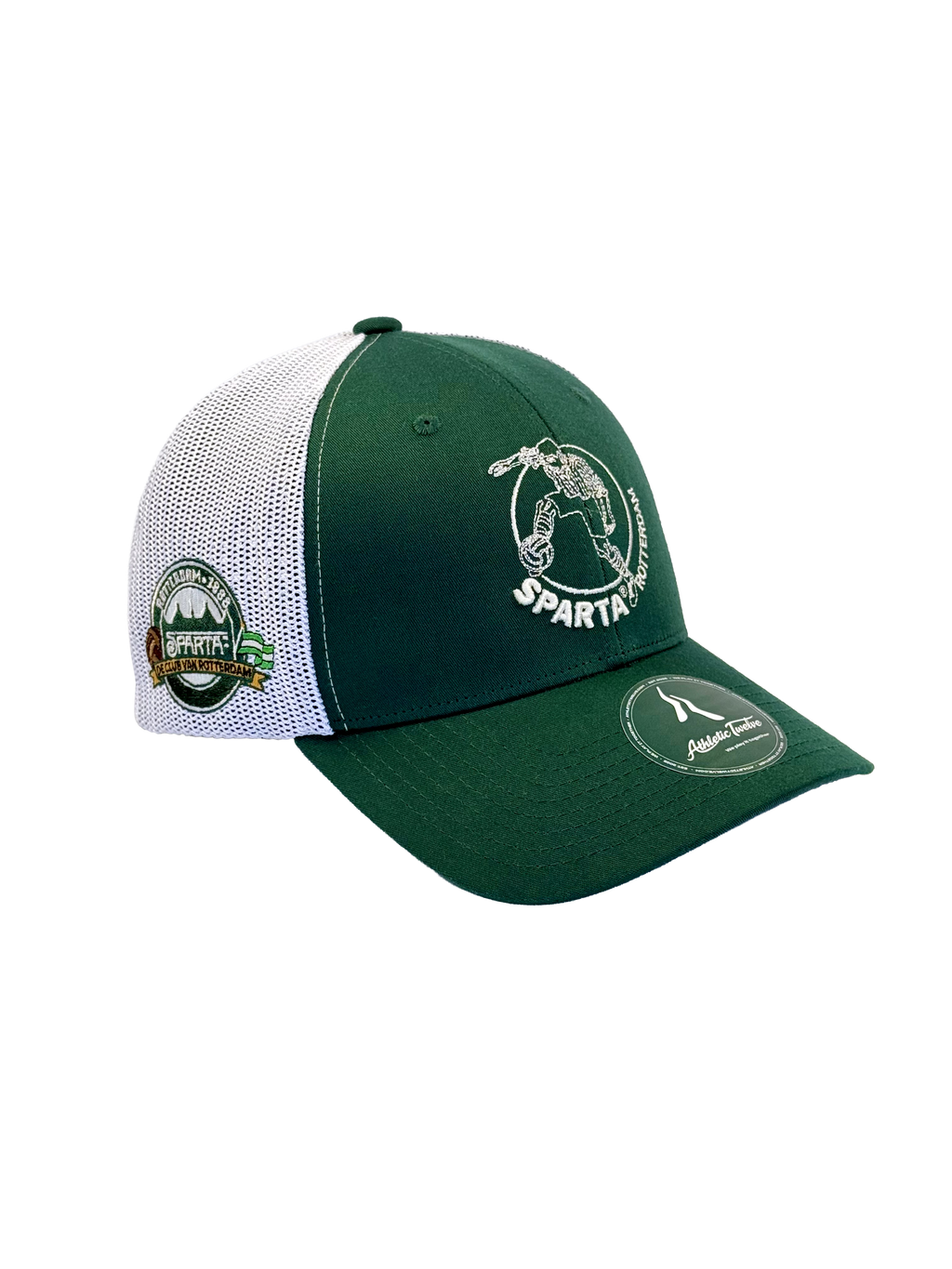Coming soon · Sparta Rotterdam x Athletic Twelve trucker cap · Green & white