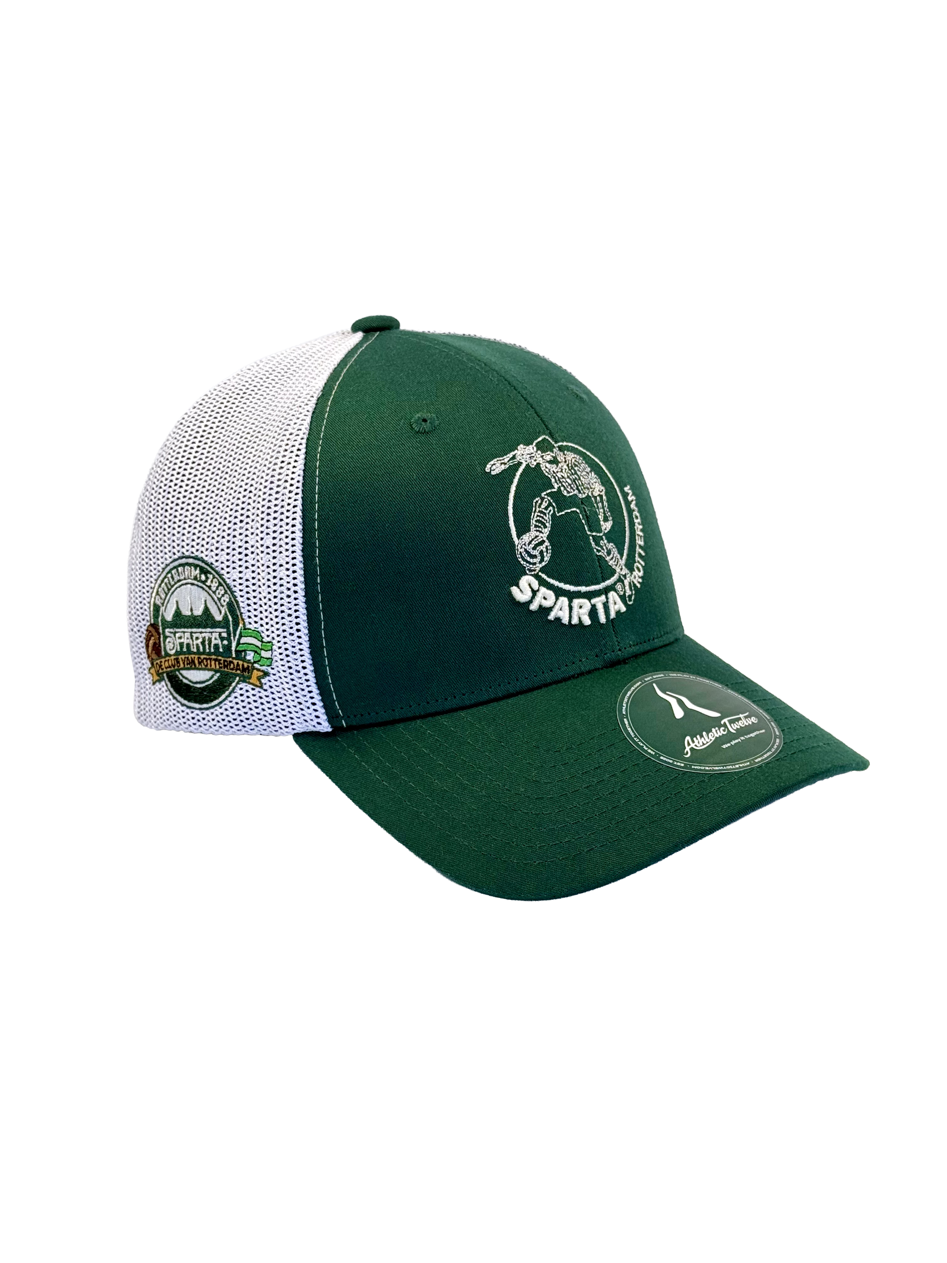 Coming soon · Sparta Rotterdam x Athletic Twelve trucker cap · Green & white