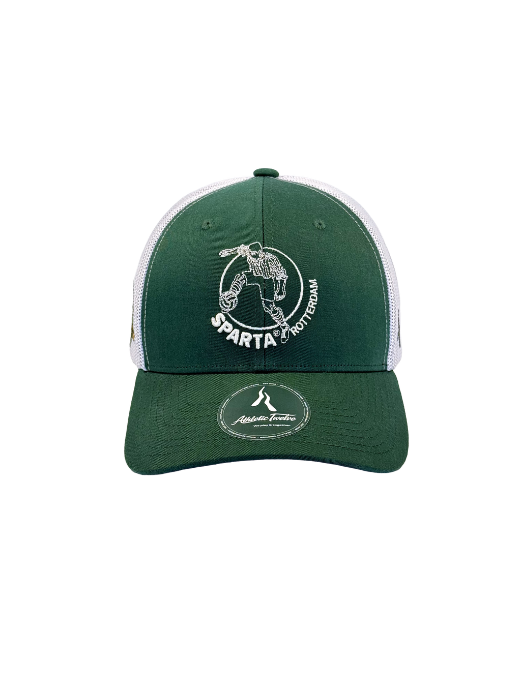 Coming soon · Sparta Rotterdam x Athletic Twelve trucker cap · Green & white